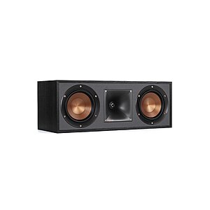 Klipsch R-52C Powerful Detailed Center Channel Home Speaker - Black $119