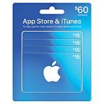 Sam’s club members: $49.88 + tax for $60 App Store &amp; iTunes Gift Cards multipack