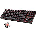 Redragon K552-2 Wired TKL Mechanical Gaming Keyboard w/ Blue Switches $17.50 + Free Curbside Pickup