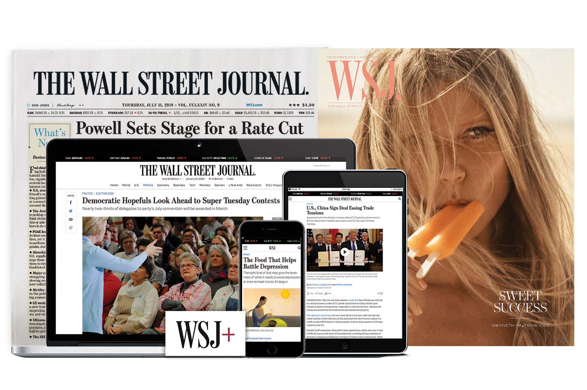 Wall Street Journal 1 For 2 Month Digital Subscription Or 12