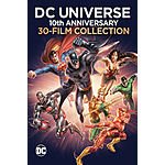 DC Universe: 10th Anniv. 30-Film Collection (Digital Download) $100