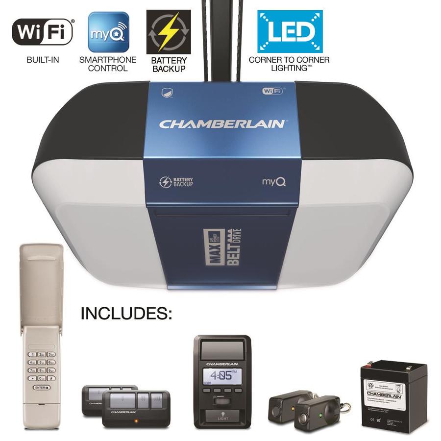 Chamberlain B1381 1 1 4 Hp Smart Garage Door Opener