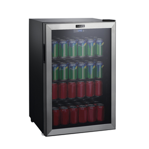 Galanz 4.5 Cu ft 152 Can Beverage Center Mini Fridge, Stainless Steel, New - Walmart.com $  158