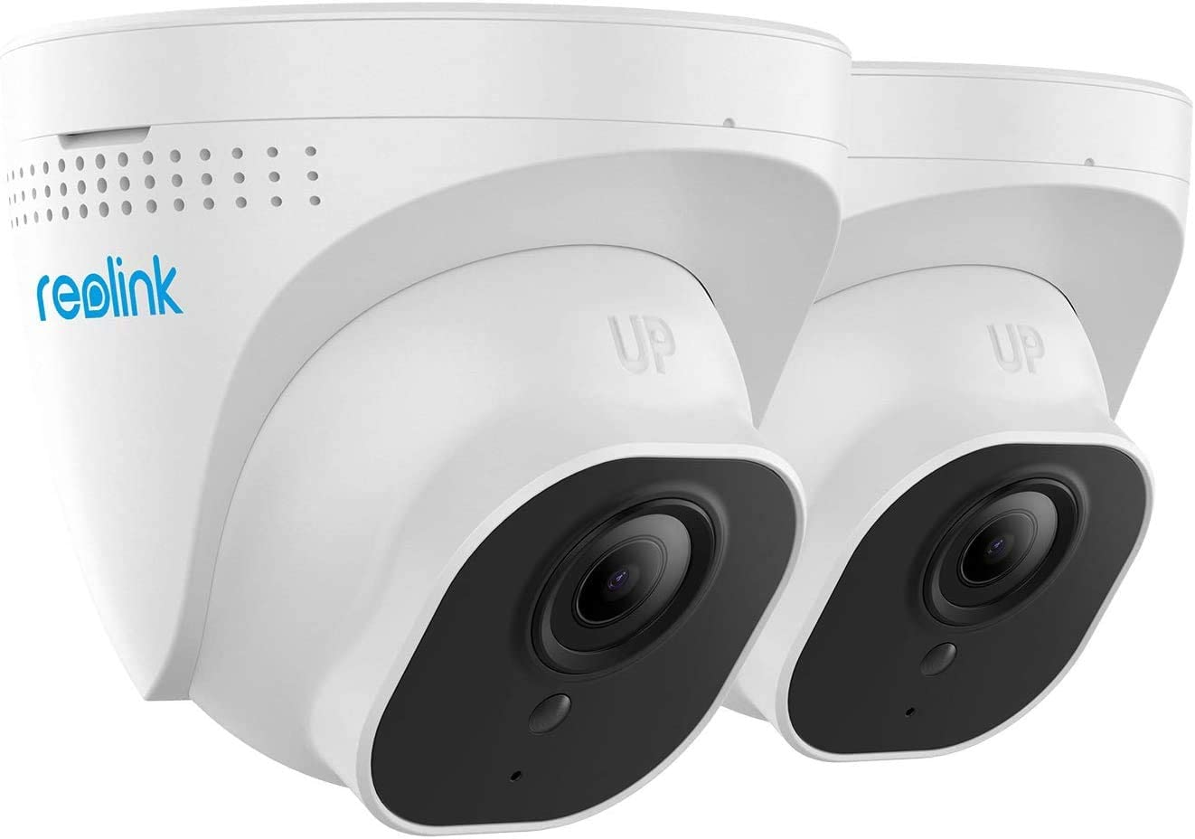 Reolink PoE IP Camera (Pack of 2) Outdoor 5MP HD Video Surveillance Work with Google Assistant, IR Night Vision Motion Detection SD Card Slot, RLC-520 $75.99