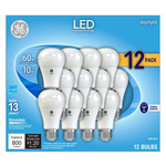 GE Daylight LED 60W Equivalent General Purpose A19 Light Bulbs (12 pk.) $1.98 YMMV B&amp;M
