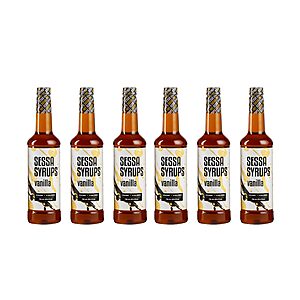 Sessa Syrups Sugar Free Vanilla or Hazelnut Syrup - 25.4 Fl Oz - 6 Pack $14.99 at Black Sheep Overstock via Amazon