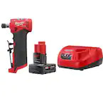 M12 FUEL 12-Volt Lithium-Ion Brushless Cordless 1/4 in. Right Angle Die Grinder w/4.0 Ah Starter Kit $159