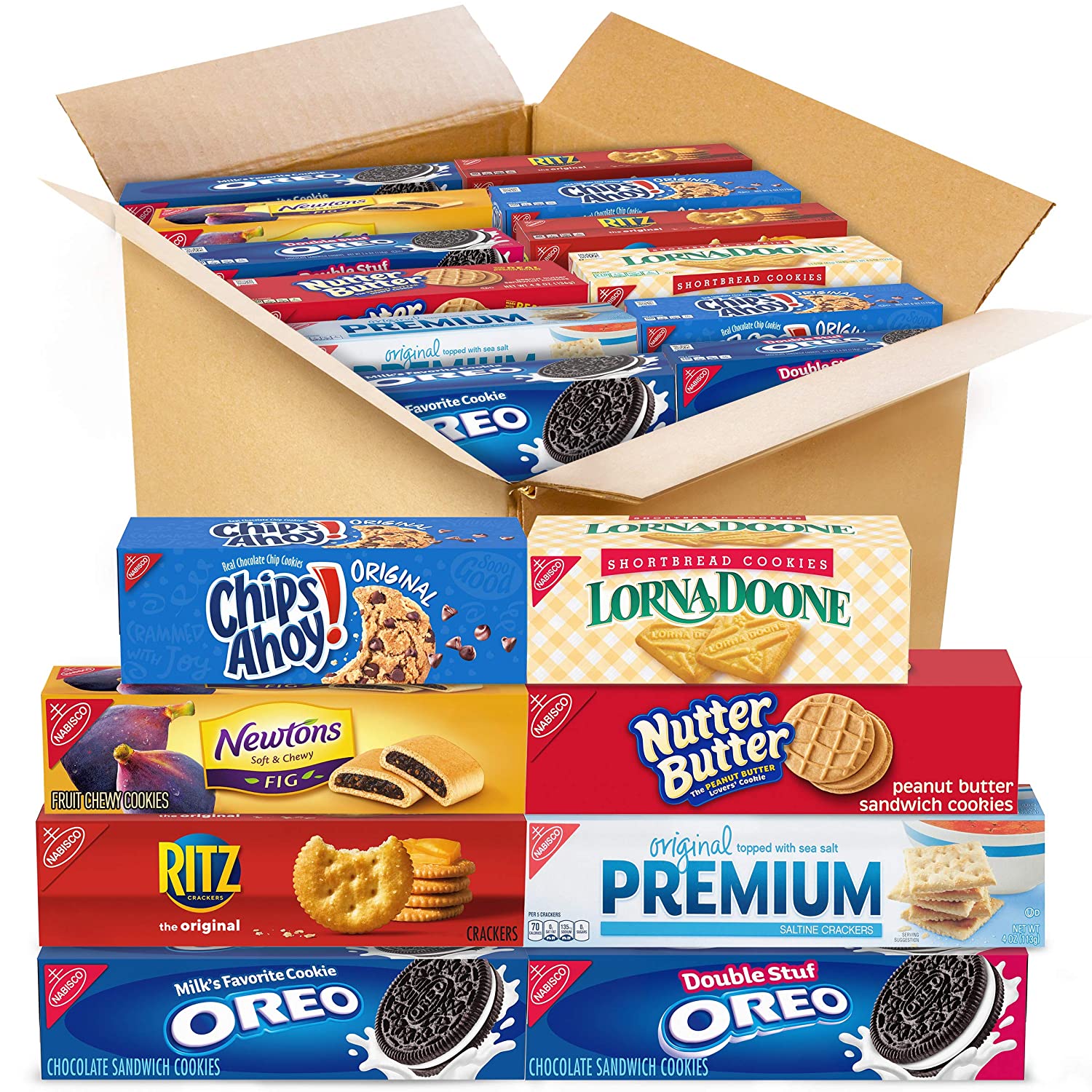 12 Ct. Nabisco Variety Boxes - Chips Ahoy, Lorna Doone, Oreo & More $13.89 at Amazon