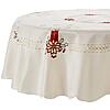 70&amp;quot; Round Seasonal Candles Vintage Holiday Embroidered Design Tablecloths $5.42 + Free Shipping w/ Prime or on $35+