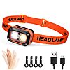 DARKBEAM LED Headlamp High Lumens USB Rechargeable Dual Light Headlight with Motion Sensor $3.59 + Free Shipping w/ Prime or on $35+