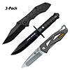 3-PACK: Survival Knives VOL 4 (Sanrenmu Drop, Sanrenmu 7 Tanto &amp;amp; The Big Rambo) $19.99 + Free S/H