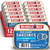 12-Pack Bumble Bee Sardines 3.75oz. Wild Caught in Water or Mustard Sauce  $9.54 + Free Shipping w/ Prime or on $35+