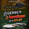 Gerber &amp;amp; Kershaw Knife Sale up to 63% off as low as $17.25 + Free Shipping $25+