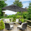 8.2FT. JOYESERY Backyard Cantilever Hanging Patio Umbrella, Square Gray Canopy (Various) $54.12 + Free Shipping