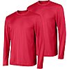 2-Pack Hanes Men's Cool DRI Long Sleeve T-Shirts S to XXXL (Deep Red) $10.15 + Free Ship w/ Prime or on $35+