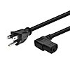 10ft. Monoprice Right Angle Power Cord Black $6.79 + Free Shipping
