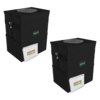 Drive Auto Collapsible Car Trash Cans 2-Pack with 40 Bags (3.45 Gallons)