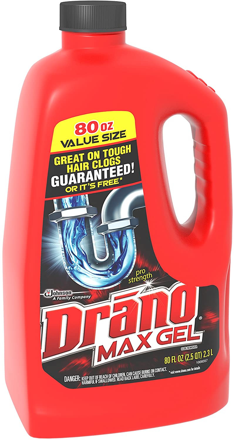 80-Oz Drano Max Gel Drain Clog Remover and Cleaner $5.50 at Amazon