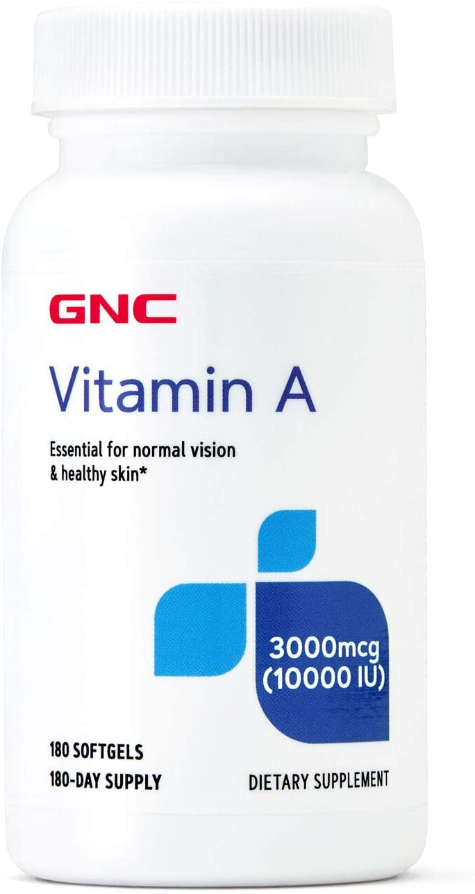 GNC Vitamin A 3000mcg (10000IU), 180 Softgels $2.00 at Amazon