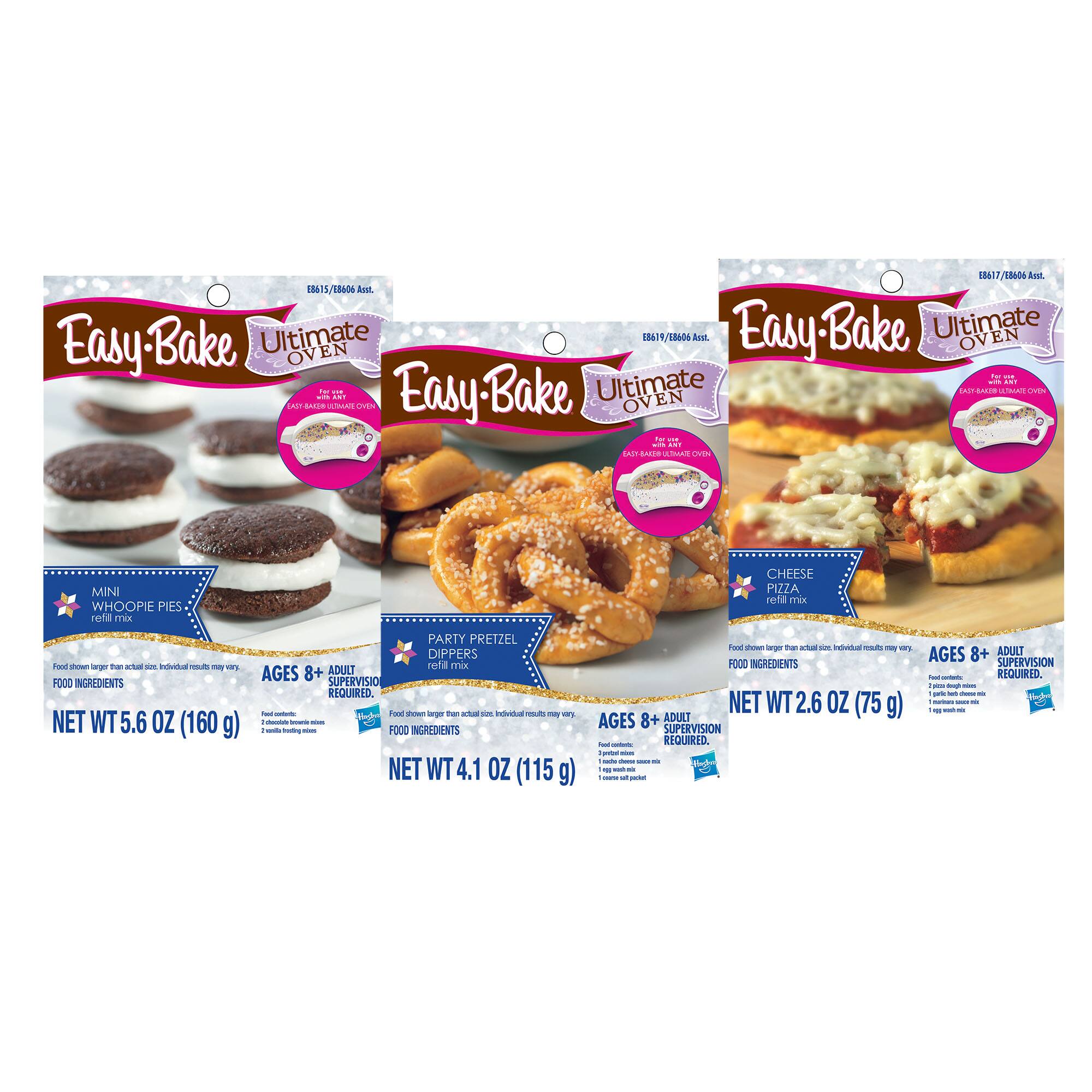 3-Pk. Easy Bake Refill: Pizza, Pretzel, and Whoopie Pie Mix $7.33 at Walmart