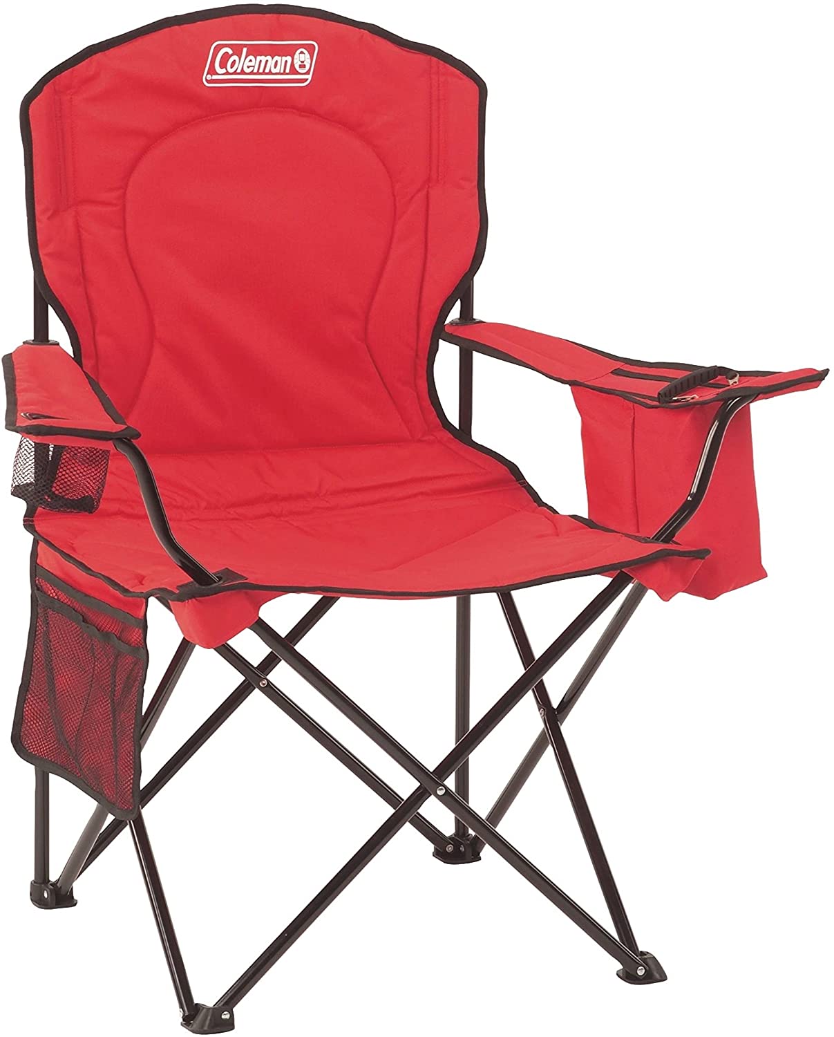 Coleman Camping Chair with Built-in 4 Can Cooler (Black) $21, (Red) $24.30, (Blue) $25.25 + Free Ship w/Prime