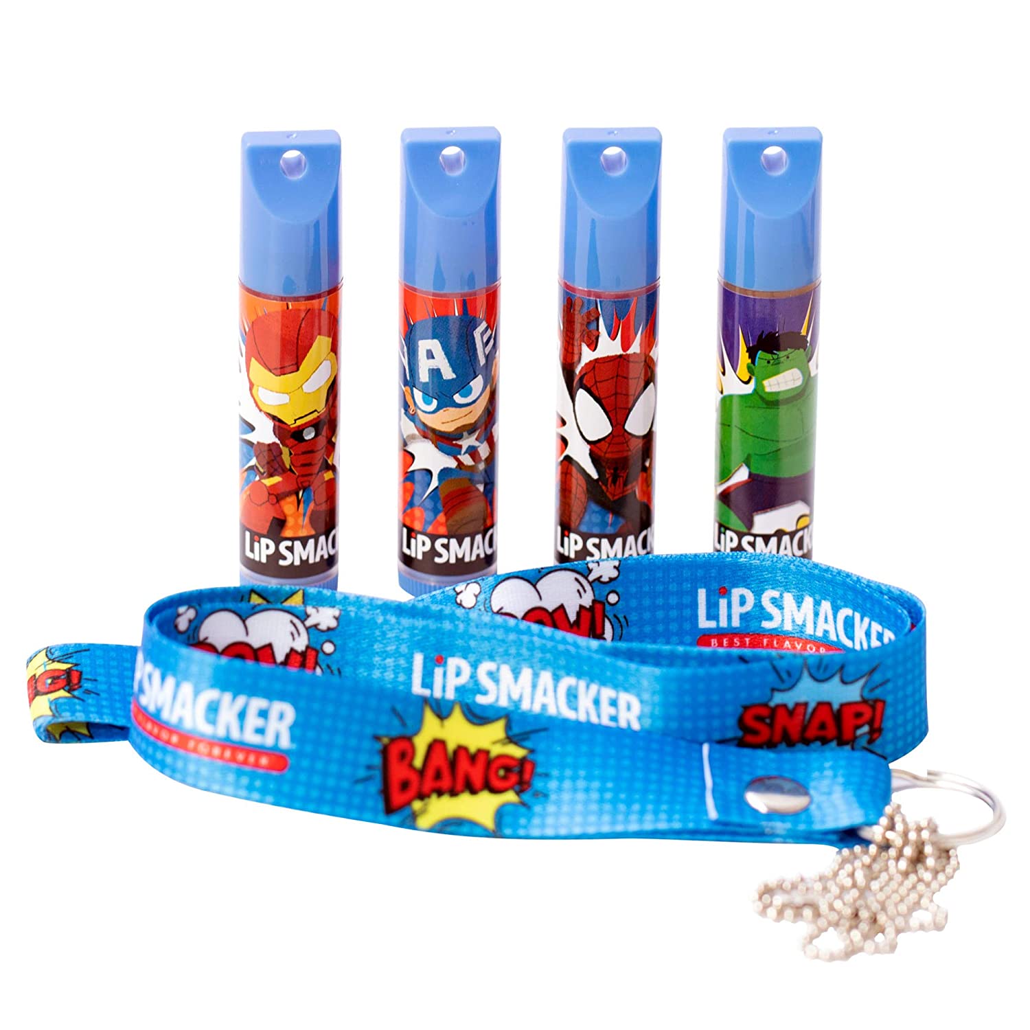 4 pc. Lip Smacker Flavored Balm Set With Lanyard - Marvel $3.42 / Unicorn $3.70 - Free Ship w/Prime