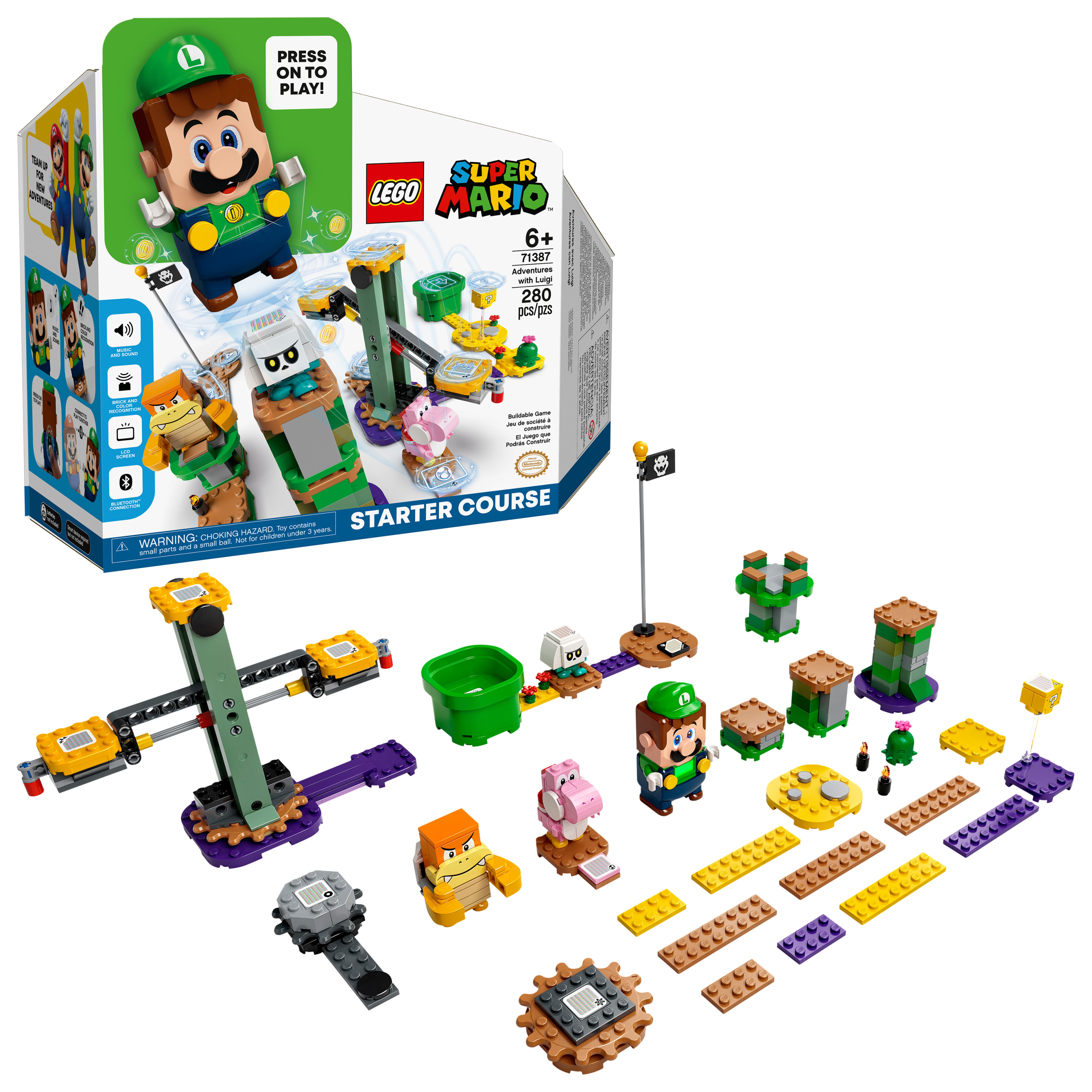 280-Pc LEGO Super Mario Adventures with Luigi Starter Course Building Set (71387) $48 + Free Shipping