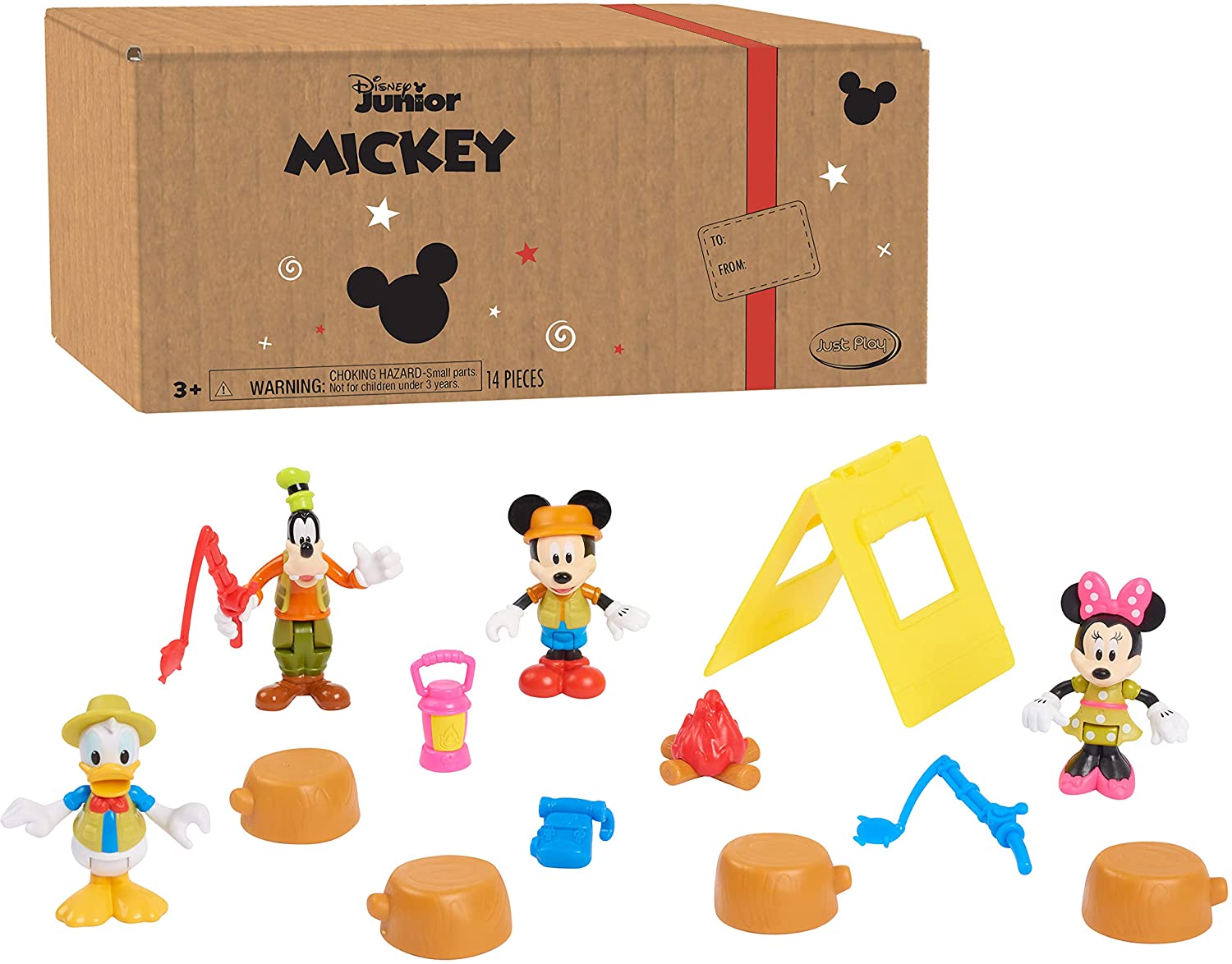 14 pc. Mickey Mouse Disney Junior Funhouse Camping Figure Set $8.60 + Free Ship w/Prime