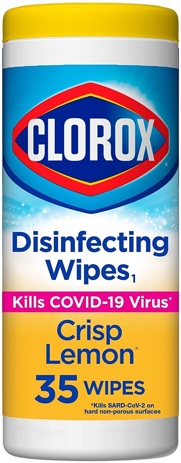 35 Ct. Clorox Disinfecting Wipes (Lemon) $2.09 + Free Ship w/Prime