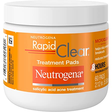 60-Ct Neutrogena Rapid Clear Acne Face Treatment Pads $5.77 w/ S&S