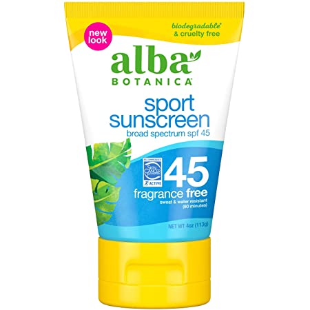 4 oz. Alba Botanica Sunscreen Lotion, Sport, SPF 45 (Fragrance Free) $4.03 + Free Ship w/Prime