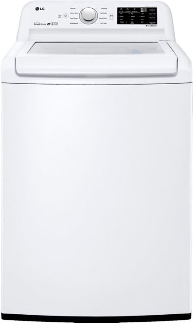 LG - 4.5 Cu. Ft. High-Efficiency Top-Load Washer (WT7100CW) or 7.3 Cu. Ft. Electric Dryer (DLE7100W) $678 ea. Free Delivery