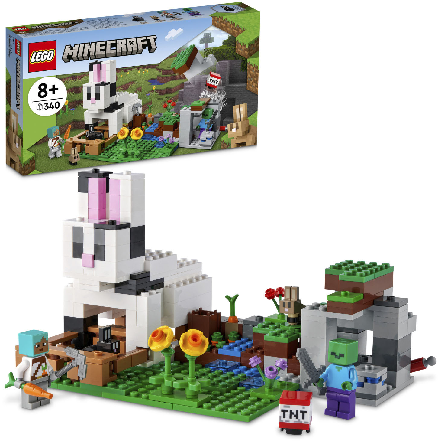 340 Pc. LEGO Minecraft The Rabbit Ranch 21181 $23.99 + Free Curbside Pickup