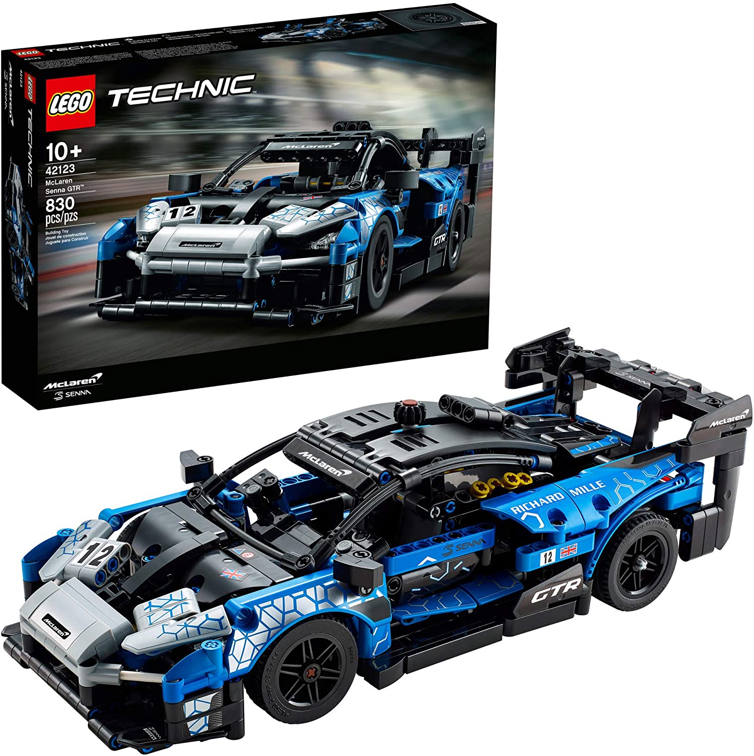830-Piece LEGO Technic McLaren Senna GTR Building Kit (42123) $40 + Free Shipping