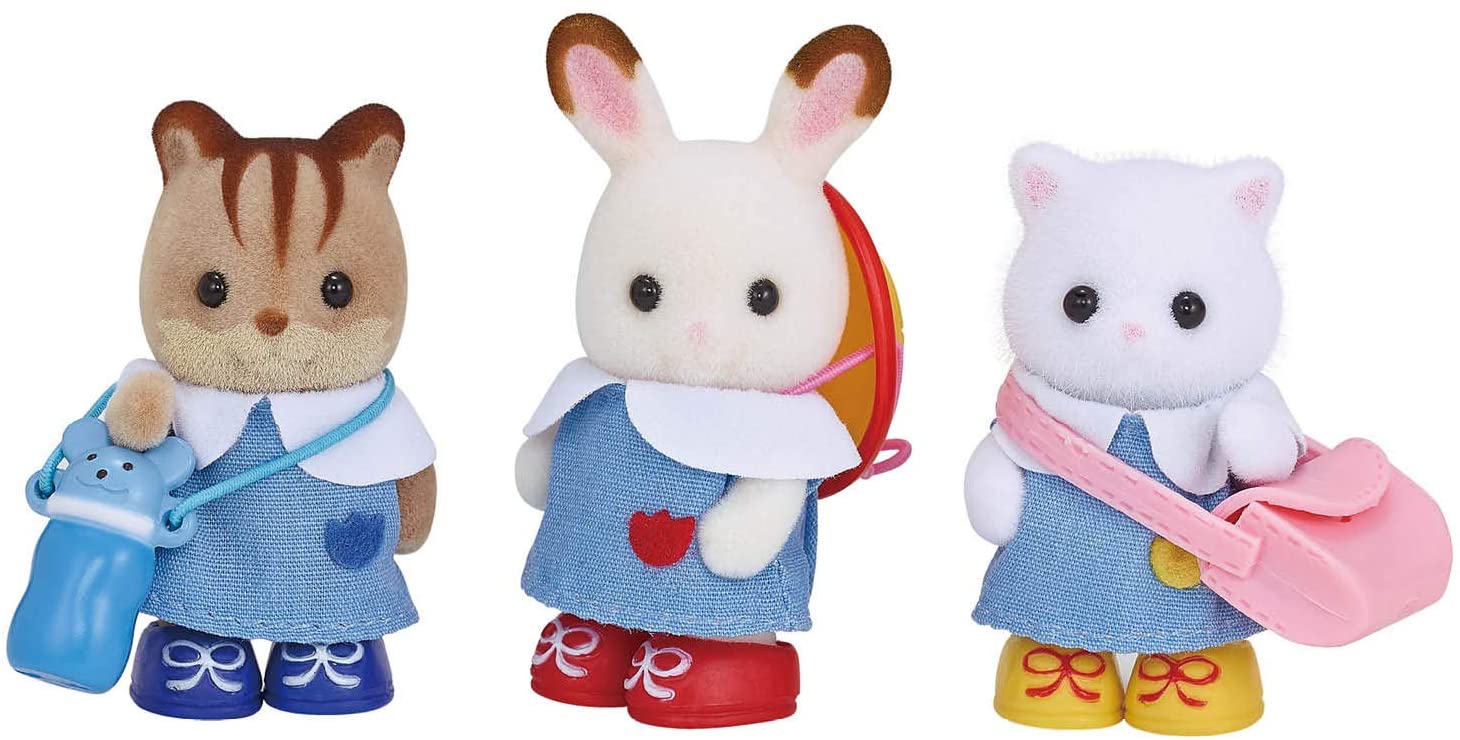 Calico Critters Nursery Friends Set, Collectible Doll Playset with 3 Figures / Accessories $9.99 + Free Ship w/Prime