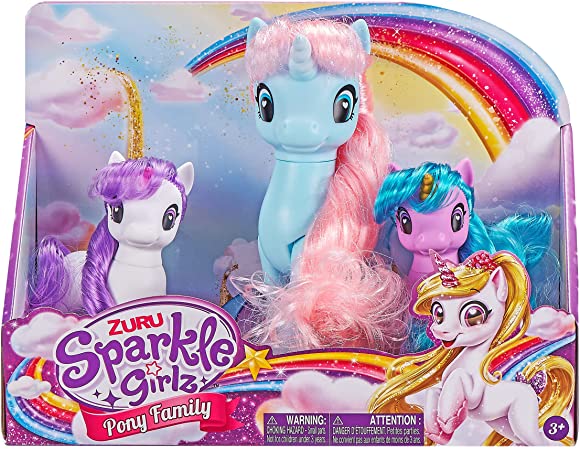 Set of 3 Sparkle Girlz Unicorns, Multi Colors $6.30 + Free Ship w/Prime