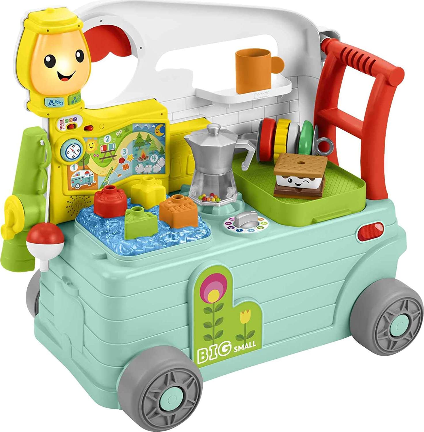 Fisher-Price Laugh & Learn 3-in-1 On-the-Go Camper, Musical Push-Along Walker and Activity Center $33.60 + Free Ship