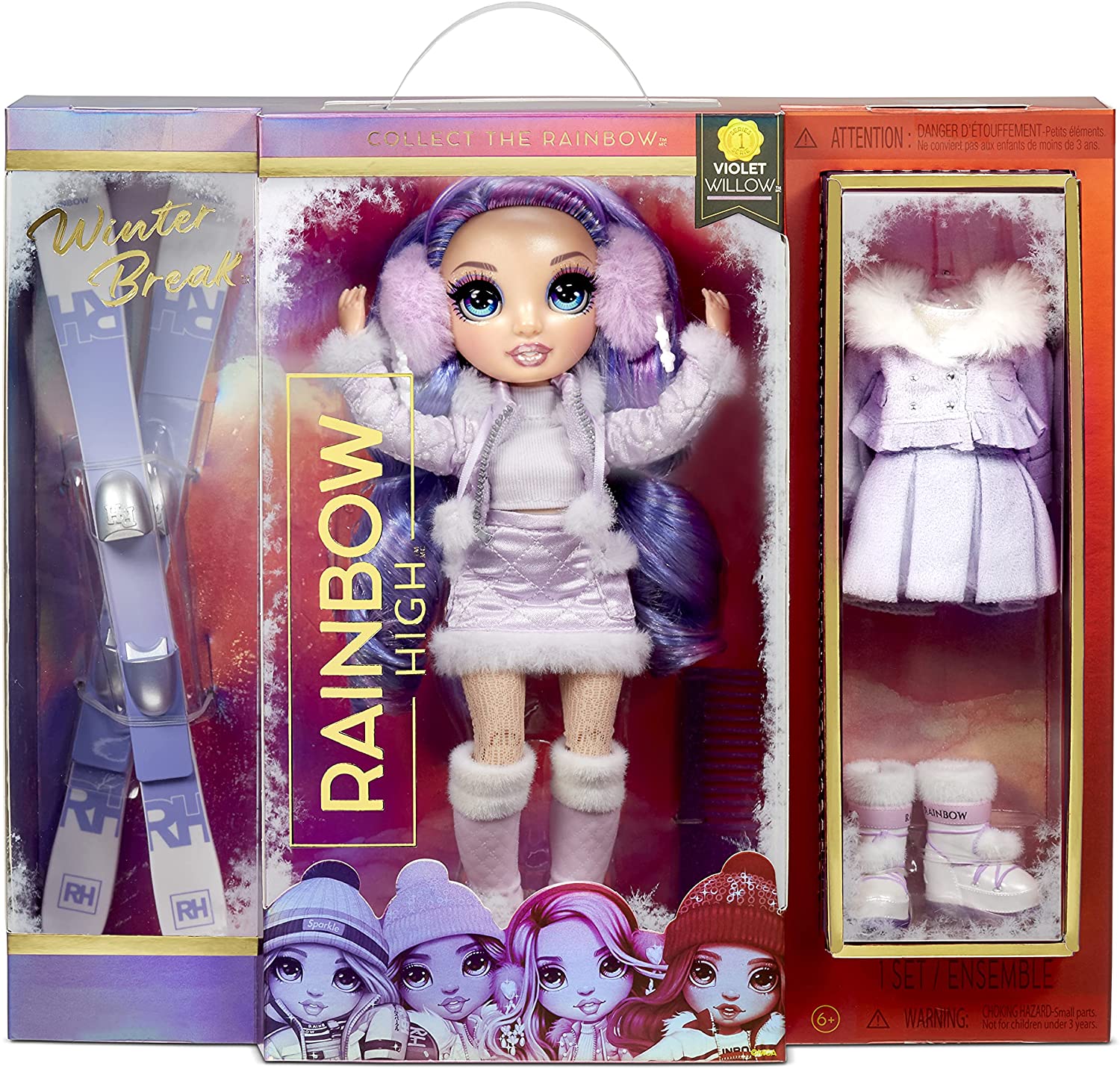 Rainbow High Winter Break: Doll, 2 Outfits, Accessories (Purple, Red or Blue) $18.99 + Free Ship w/Prime
