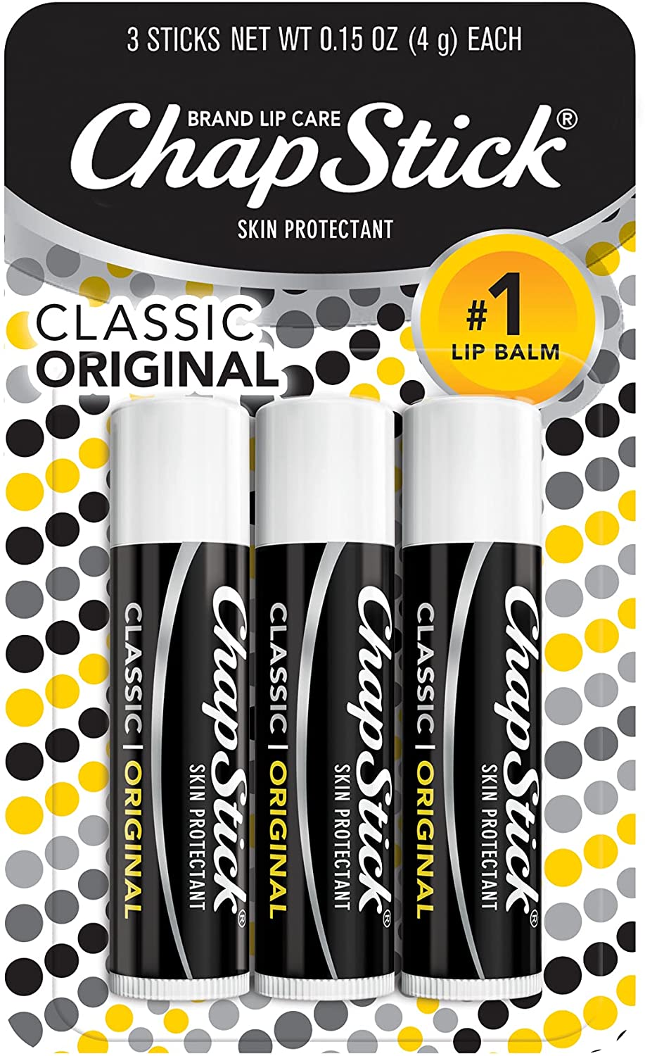 3-Pack ChapStick Lip Balm (Classic) $2.30 w/s&s
