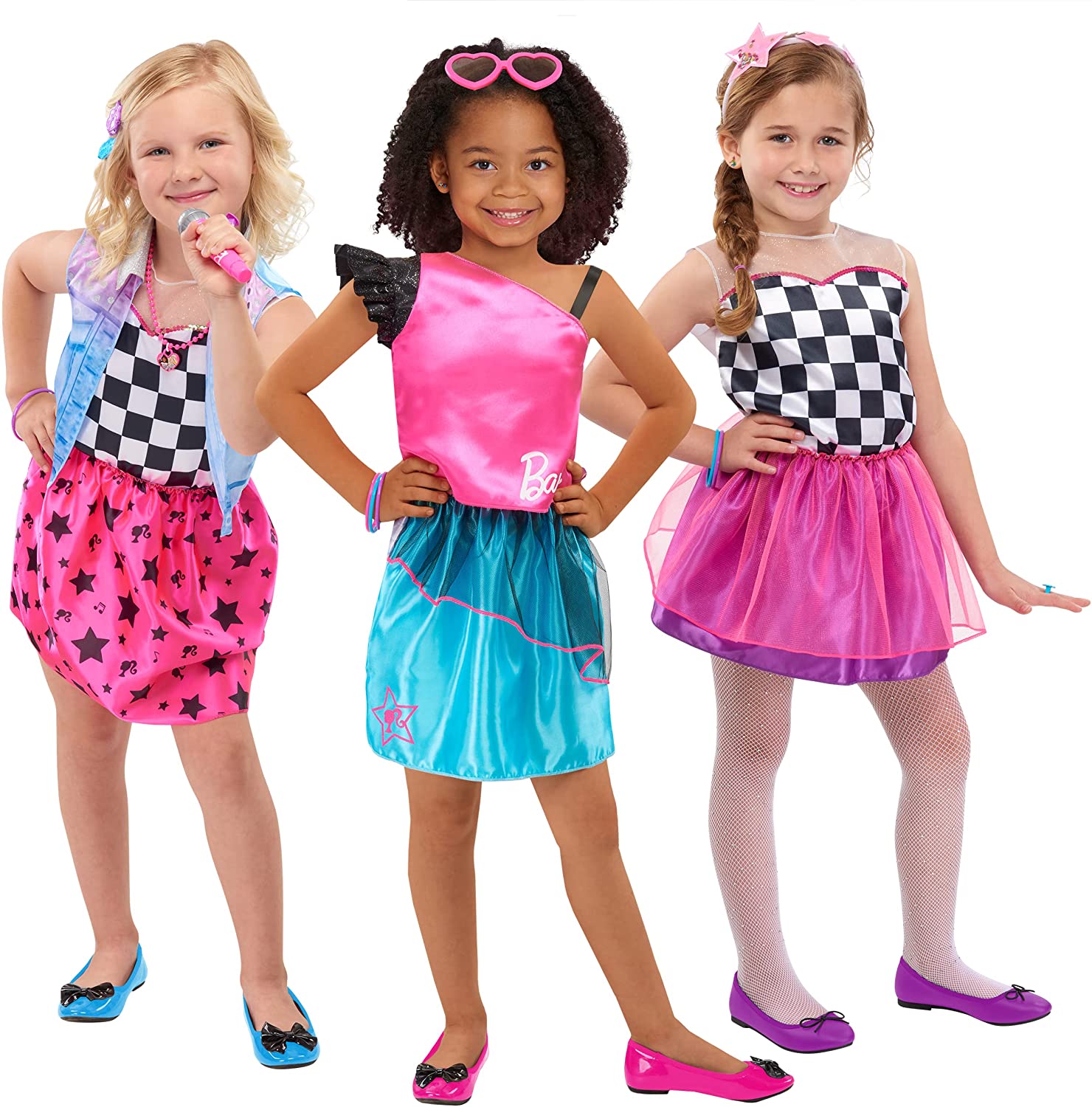 Barbie Dress Up Trunk Girls 21 Fashion Access. w/ 3 Tops, 3 Skirts Sz. 46x 17.35 + Free