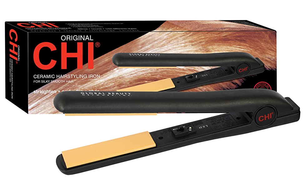 CHI Original Ceramic Hair Straightening Flat Iron, 1" Plates $40 + Free  Shipping