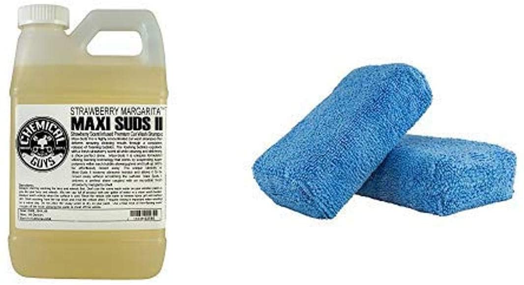 64Oz. Chemical Guys Car Wash Shampoo + 2 Pk. Premium Grade Microfiber