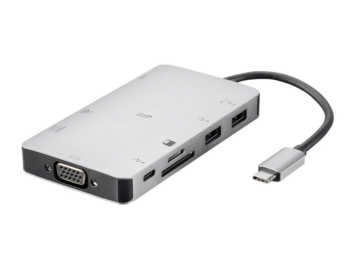 Monoprice USB-C Travel Dock with HDMI, VGA, 2-Port USB 3.0 USB-C 100W PD 3.0 $51.40 + Free Shipping