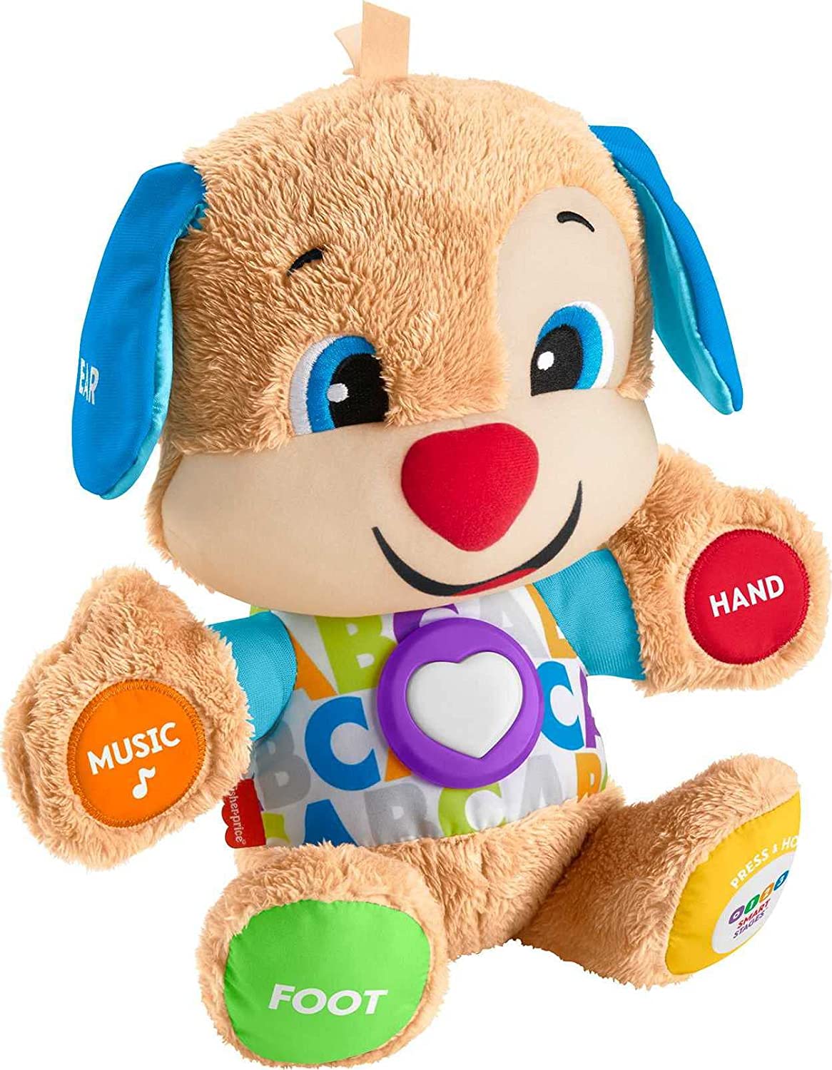 Fisher-Price Laugh & Learn Smart Stages Plush Toy (Brown Puppy) w/ 75 Sounds $7.25 + Free Ship w/Prime