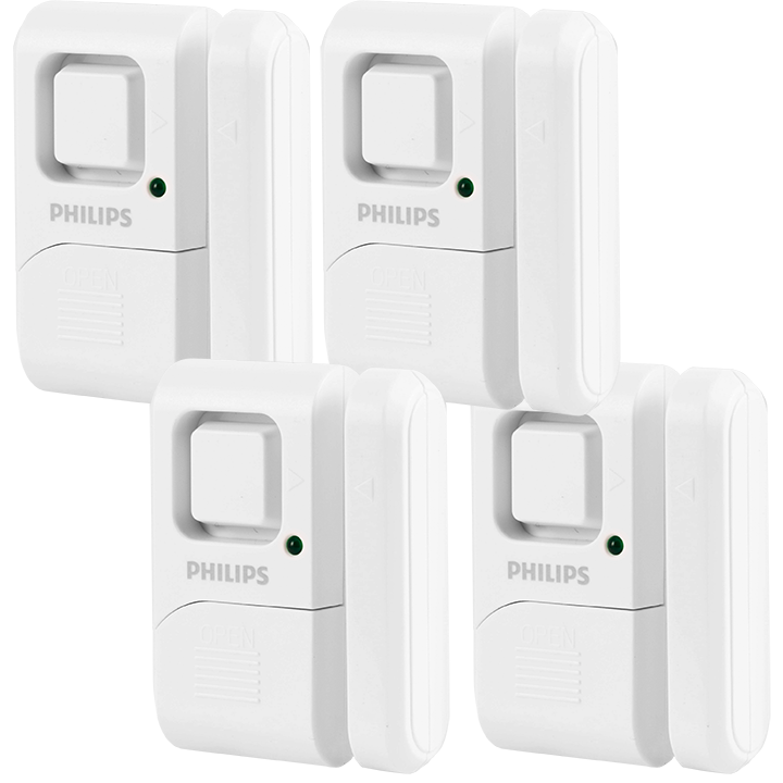4-Pack Phillips Magnetic Wireless Personal Security Window & Door Alarm $12.60 + Free Ship w/Prime