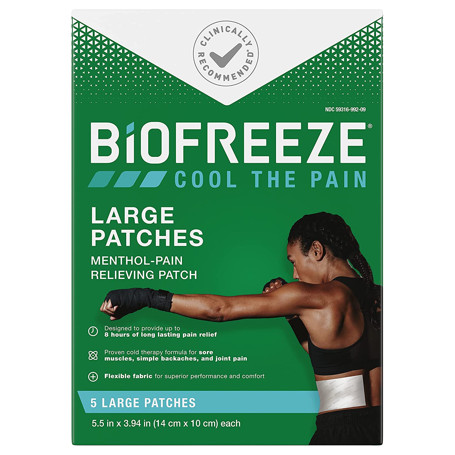Biofreeze 5 ct. Pain Relief Patches (Large) $8.98 + Free Ship w/Prime