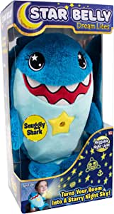 Ontel Star Belly Dream Lites, Stuffed Animal Night Light, Star Projector (Snuggly Shark) $18 + Free Ship w/Prime