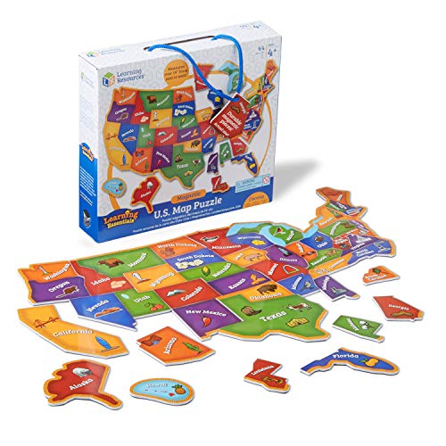 Learning Resources Magnetic U.S. Map Puzzle - 44 Pieces $10.80 + Free Ship w/Prime