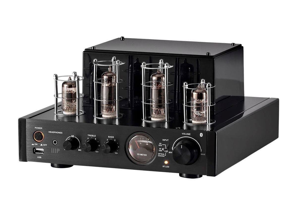 Monoprice 25W Stereo Hybrid Tube Amplifier w/ Subwoofer Out & Bluetooth $93.50 + Free Shipping