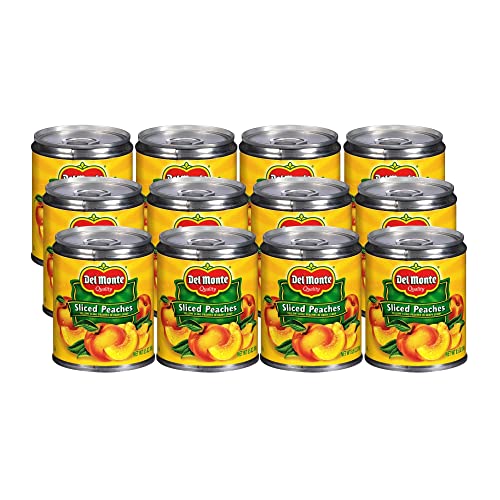 12 Pack 8.5oz. Del Monte Canned Yellow Cling Sliced Peaches in Heavy Syrup $9.60 w/s&s